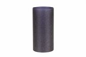 Plast cylinder til lysestage - sort - ø7,0 x 14 cm - 6 stk.